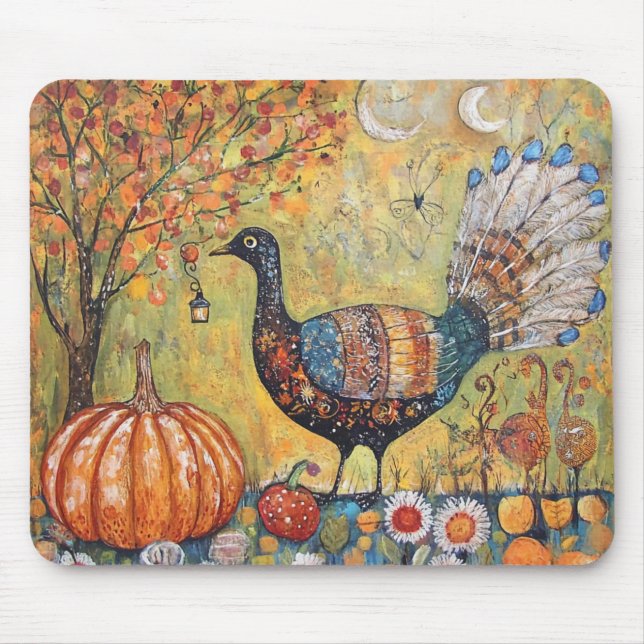 Mousepad Lua Crescente Mística de Outono Turquia (Frente)
