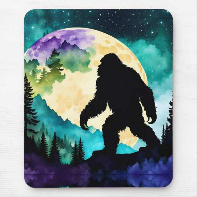 Mousepad Lua de Cheio Sasquatch na Montanha II (Frente)