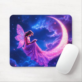 Mousepad Lua-de-lua-fada-rosa, magia fofa