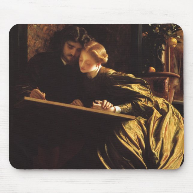 Mousepad Lua de mel do pintor por Lord Frederic Leighton (Frente)