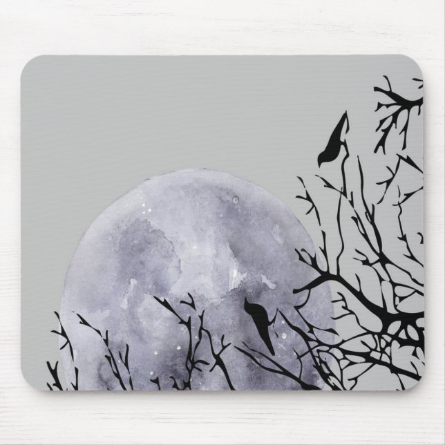 Mousepad Lua e aves (Frente)