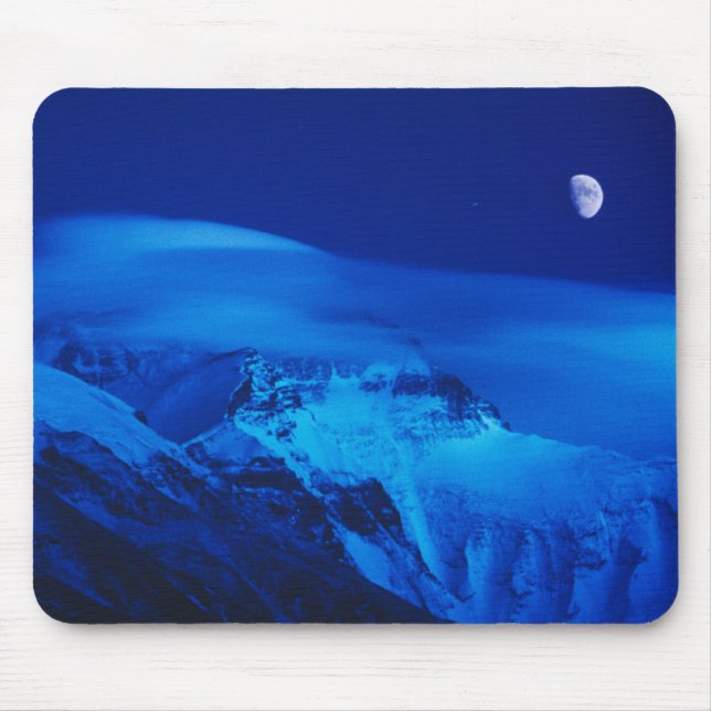 Mousepad Lua Sobre o Monte Everest Tibete, China (Frente)