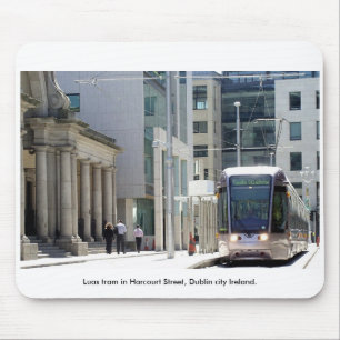 Mousepad Luas Tram, Harcourt Ruas, Dublin, cidade Irlanda