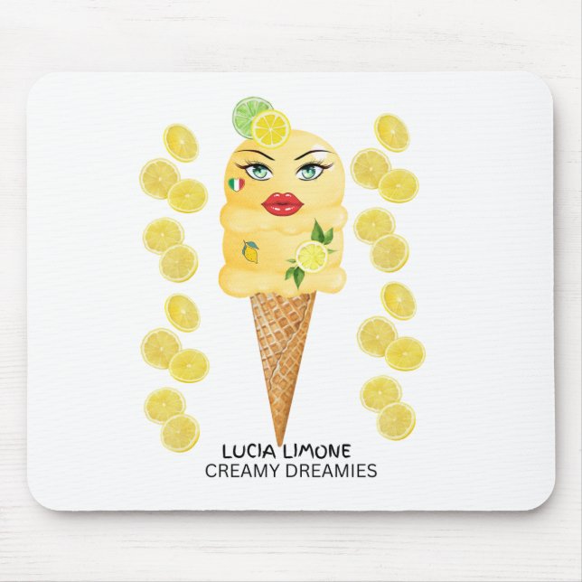 Mousepad Lucia Limone Gelato Creamy Dreamies (Frente)