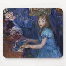Lucie Leon Playing Piano (por Berthe Morisot)