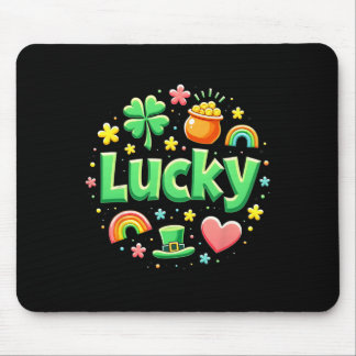 Mousepad Lucky Charm Patricks Day Pot Of Gold Irish Shamroc