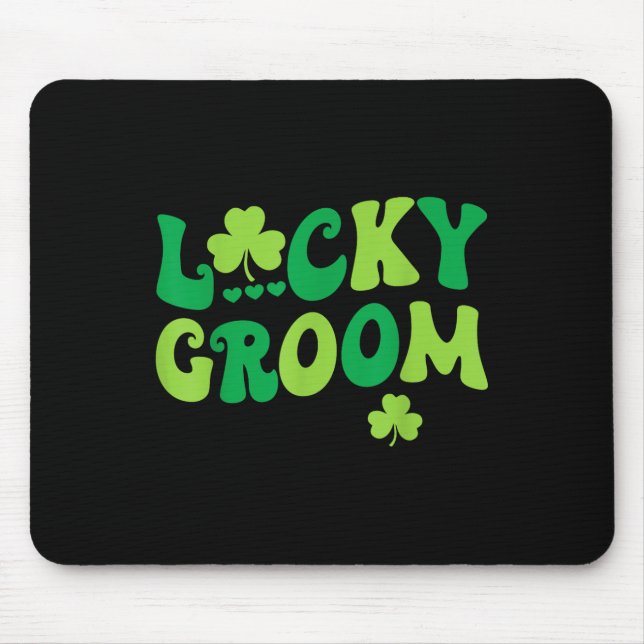 Mousepad Lucky Groom Node Casais Correspondendo Rua Casamen (Frente)