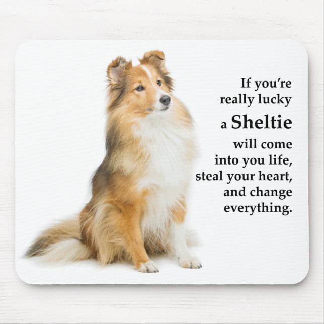 Mousepad Lucky Sheltie (Frente)