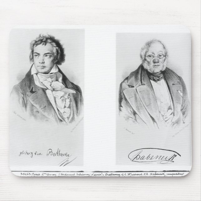 Mousepad Ludwig van Beethoven & Francois-Antoine Habeneck (Frente)