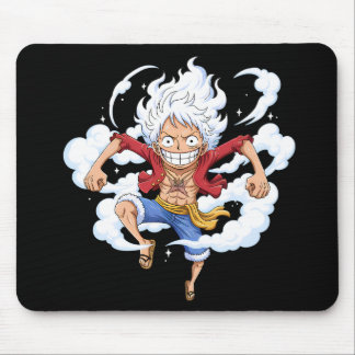 Mousepad Luffy Gear 5 Chibi Anime Suporte de Mouse