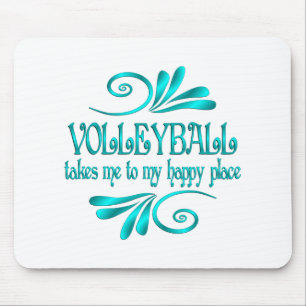 Mousepad Lugar feliz de voleibol