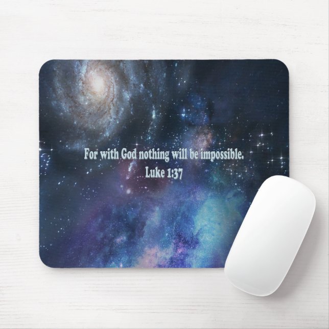 Mousepad Luke 1:37 (Com mouse)
