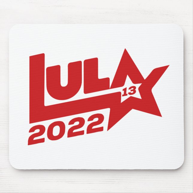 Mousepad Lula 2022 13 PT Presidente Brasil (Frente)