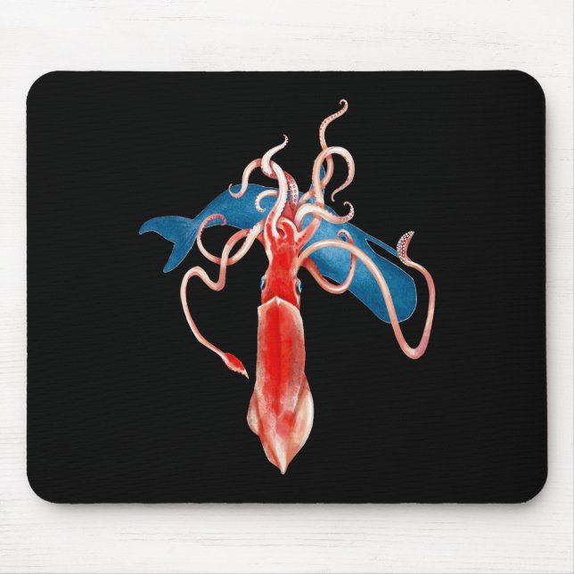 Mousepad Lula gigante vs. baleia (Frente)