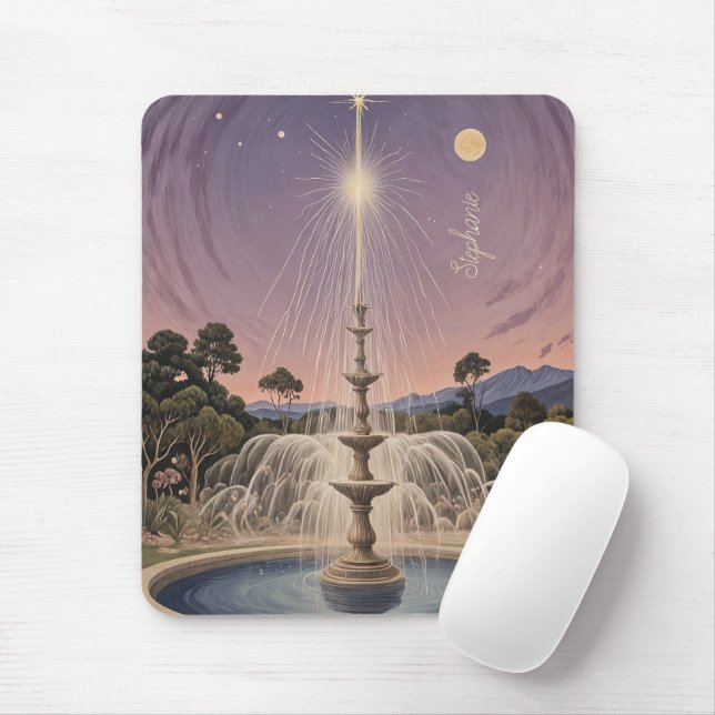 Mousepad Lullaby Personalizado da Fonte de lavandas (Com mouse)