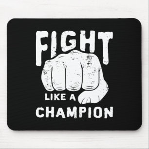 Mousepad Luta Boxe Kickboxing Partida Lutador Artes Marciai