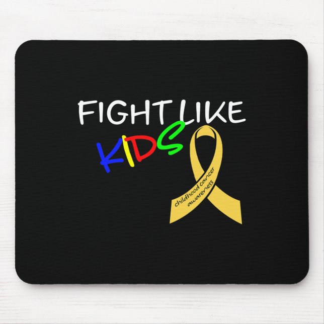 Mousepad Luta Como Crianças Sensibilização Para O Cancer Mê (Frente)