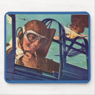 Mousepad Luta contra a 2ª Guerra Mundial no ar, nos anos 40