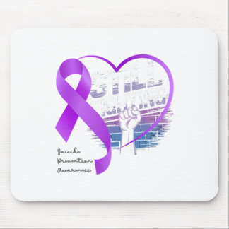 Mousepad Luta contra a prevenção do suicídio - Roxo