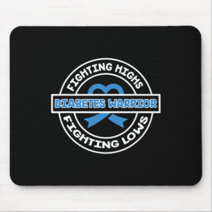 Mousepad Luta contra o Guerreiro da Diabetes Tipo 1 de Alto