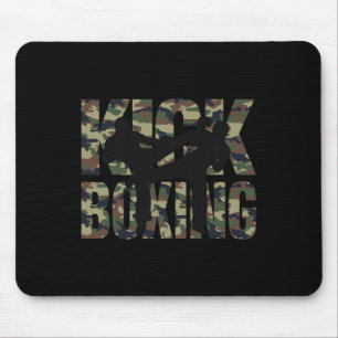 Mousepad Luta de Design Grunge de Kickboxing Entre Dois Kic
