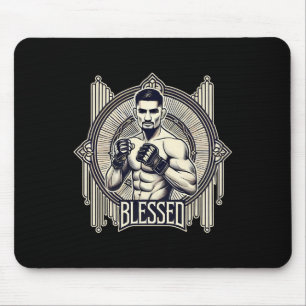Mousepad Luta de MMA Bjj Kickboxing Muay Thai Boxe Cage F