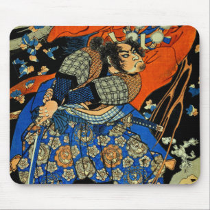 MOUSEPAD LUTA DE SAMURAI COM MONSTRO