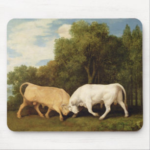 Mousepad Luta de touros de George Stubbs  , 1786 (óleo no