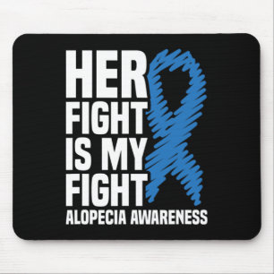 Mousepad Luta É Minha Luta Contra A Alopécia Azul