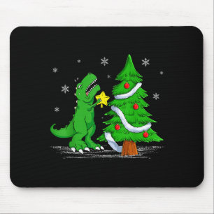 Mousepad Luta engraçada é real Dinossauro T-rex Dino Natal