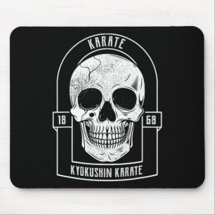 Mousepad Lutador de Karatê Esqueleto Japão Artes Marciais