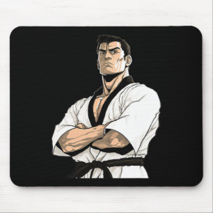 Mousepad lutador de Karate Kyokushin - Artes Marciais