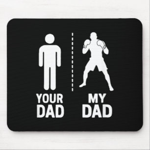 Mousepad Lutador de MMA Seu Meu Pai Legal vs O Seu Humor Di