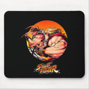 Mousepad lutador de rua ryu vs ken arte gráfico japonês