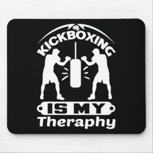 Mousepad Lutador engraçado dizendo que kickboxing é minha c