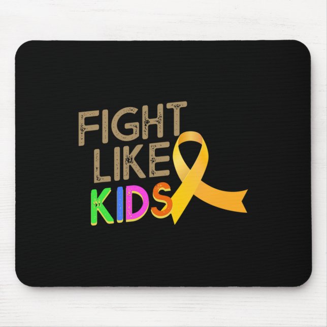 Mousepad Lutar Como Crianças Canceres De Infância Mês Y (Frente)