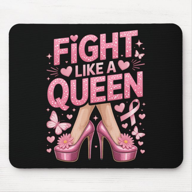 Mousepad Lutar Como Um Cancer Da Rainha Sensibilização Em A (Frente)