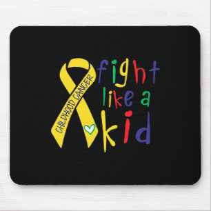Mousepad Lutar Como uma Fita Dourada Kid Conscientização do