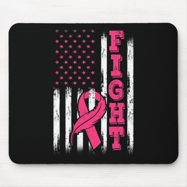 Mousepad Lutar contra a Consciência do Cancer da Fita Rosa (Frente)