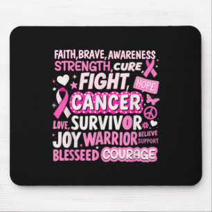 Mousepad Lutar Contra Palavras De Sensibilização Para O Can