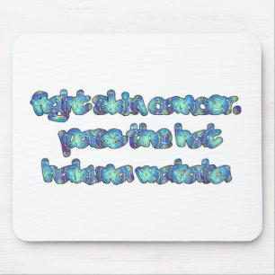 Mousepad Lute contra o Cancer da pele, passe o chapéu, Haku