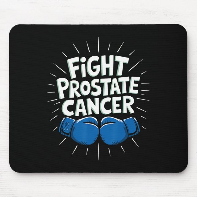 Mousepad Lute contra o Cancer da próstata dizendo "Boxeando (Frente)