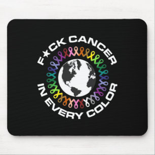 Mousepad Lute Contra o Câncer em Todas as Cores Dia Mundial