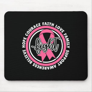 Mousepad Lute contra o Cancer, Fita Rosa, Cancer de Fita, S