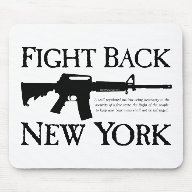 Mousepad Lute para trás mercadorias da rebelião de New York (Frente)