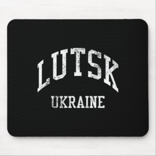 Mousepad Lutsk Ucrânia Retro Anos 70 Estilo Desportivo Univ