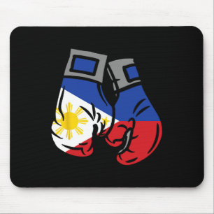 Mousepad Luva De Boxing Com Bandeira Das Filipinas
