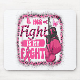 Mousepad Luvas De Boxas A Luta Dela É O Meu Cancer De Luta