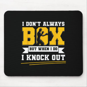 Mousepad Luvas de Boxe G de Boxe de Sombra Kickboxing Boxer