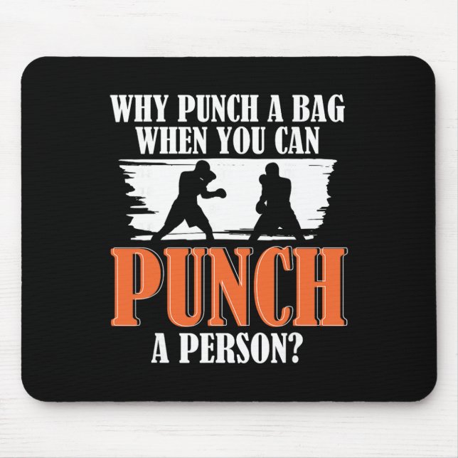 Mousepad Luvas de Boxe G de Kickboxing de Boxe Shadow Boxin (Frente)